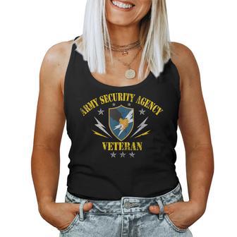 Military Usa Security Agency Veteran For Patriotic Women Tank Top - Thegiftio UK