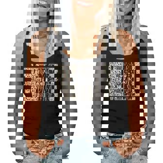 Mimi Bible Leopard Cross Faith And Love Christian Christmas Women Tank Top | Seseable CA