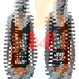 Mimi Mouse Family Vacation Bow Women Tank Top - Thegiftio