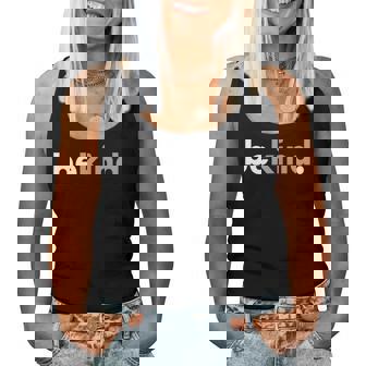 Minimalist Be Kind Love Humans Women Tank Top | Seseable CA