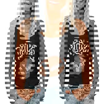 Mom Of The 1 Year Old Football Birthday Boy Family Matching Women Tank Top | Seseable UK