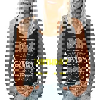 Mom Of The Birthday Boy Bat Family Party Theme Boys Women Tank Top - Monsterry