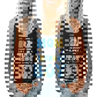 Mom Of The Birthday Boy Family Blue Dog Birthday Party Women Tank Top | Seseable CA