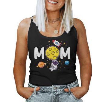 Mom Of The Birthday Boy Space Astronaut 1St Birthday Family Women Tank Top - Thegiftio