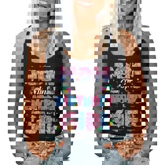 Mom And Dad Of The Birthday Girl Party Decor Family Matching Women Tank Top - Monsterry