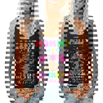 Mommy Of The Birthday Girl Princess Afro Melanin Unicorn Women Tank Top - Thegiftio