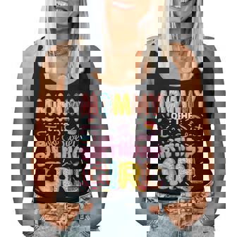 Mommy Of The Two Sweet Birthday Girl Donut 2Nd Birthday Women Tank Top - Monsterry