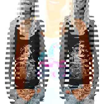 Monster Truck Unicorn Girl Birthday Party Monster Truck Women Tank Top - Thegiftio