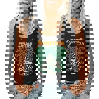 Monstera Skull Plant Lover Grunge Gardener Skeleton Women Tank Top - Thegiftio