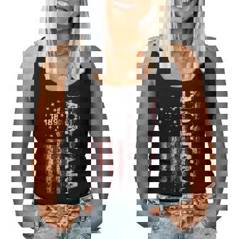 Montana State Us Flag Vintage For Youth Women Tank Top | Mazezy