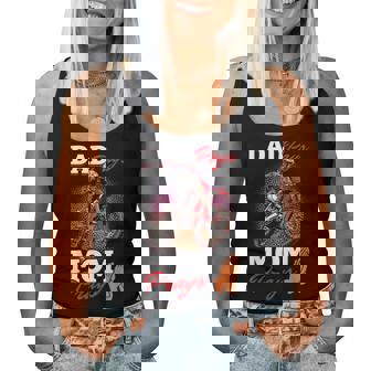 Motocross Dirtbike Dad Pays Mom Prays Women Tank Top - Thegiftio