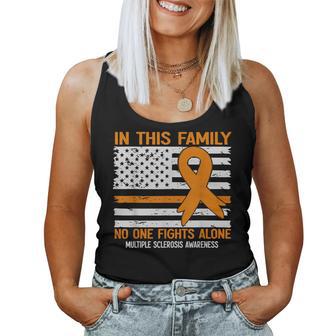 Multiple Sclerosis Awareness Ms Awareness Flag Usa Women Tank Top - Thegiftio UK