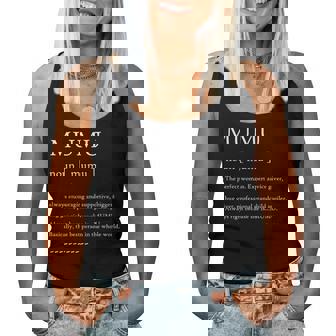 Mumu Definition おばあちゃん母の日パーティー レディースタンクトップ - Kawaiitshirt