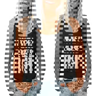 My Wife Is Always Right T For Good Husband レディースタンクトップ - Kawaiitshirt