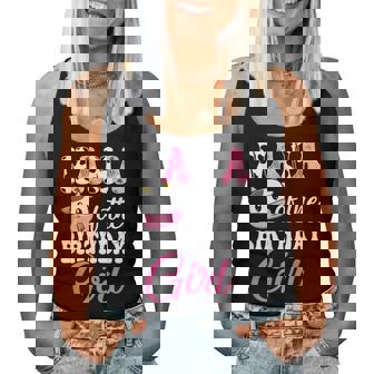 Nana Of The Birthday Girl Farm Cow 1St Birthday Girl Women Tank Top - Thegiftio