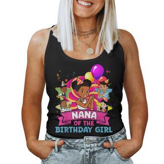 Nana Of Birthday Girl Gracie Pink Doll Family Decorations Women Tank Top - Monsterry