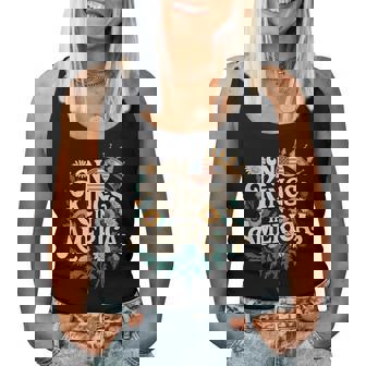 No Kings In America Floral Retro Democracy Women Tank Top | Seseable UK