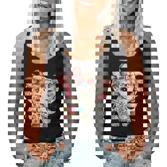 Nœud Floral Éléphant Fleur Mignon Amoureux Des Éléphants S Filles Débardeur pour femme - Cadeauxyz