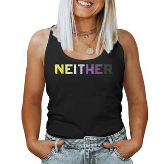 Nonbinary Neither Enby Nb Flag Pride Month Lgbtq Men Women Tank Top - Thegiftio UK