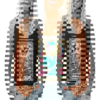 Nurse Skeleton Tarot Card Nursing Nurse Rn Lpn Np Emt Women Tank Top | Mazezy