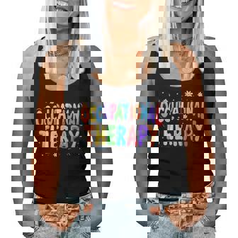 Occupational Therapy -Ot Therapist Ot Month Groovy Retro Women Tank Top - Monsterry