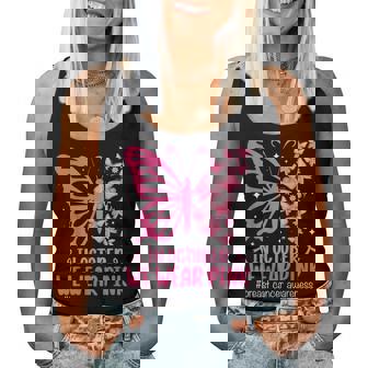 In October We Wear Pink Breast Cancer Awareness Butterfly Women Tank Top | Mazezy