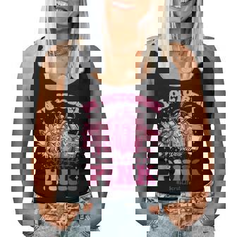 In October We Wear Pink Breast Cancer Nurse Scrub Life Fall Women Tank Top | Mazezy