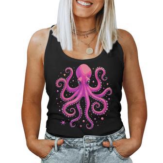 Octopus Cute Pink Octopus For Girls Women Tank Top - Thegiftio UK