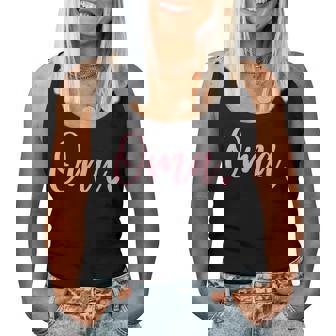 Oma Cute Heart Grandma Pink Women Tank Top - Thegiftio