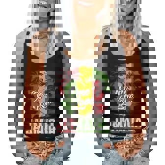 One Love Jamaica 2025 Hibiscus Flower Caribbean Vacation Women Tank Top | Mazezy