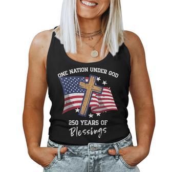 One Nation Under God 250 Years 250Th Anniversary Usa Women Women Tank Top - Thegiftio UK
