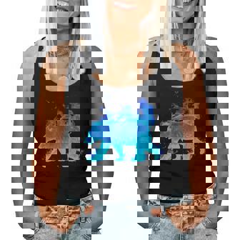 Ours En Bleu Avec Motif Flammes Pour Homme Enfant Débardeur pour femme - Cadeauxyz