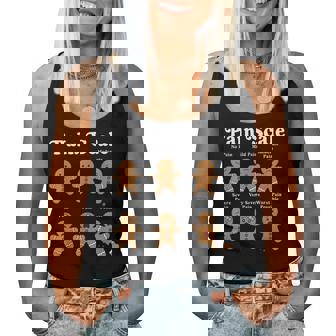 Pain Scale No Pain Mild Pain Christmas Nurse Gingerbread Women Tank Top | Seseable UK