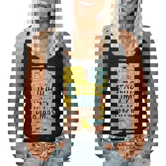 Pajamas Day Home School Remote Teacher Pjs Sticky Note Women Tank Top | Mazezy