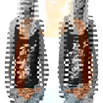 Panda À Bascule Pour Guitare Basse Concert Festival Musique Amusante Débardeur pour femme - Cadeauxyz