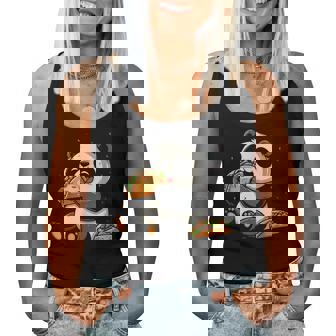 Panda Eating Taco Mexican Panda Cinco De Mayo Women Tank Top - Thegiftio