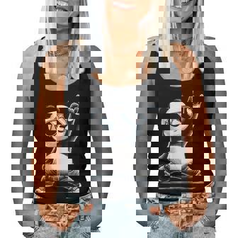 Panda Rétro Rock Musique Cadeaux Hommes Enfants S Panda Drôle Débardeur pour femme - Cadeauxyz