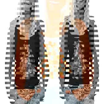 Patchwork Ghost Quilters Fall Quilting Sewers Halloween Women Tank Top - Seseable