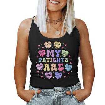 My Patients Are Candy Heart Nurse Doctor Healthcare Workers Women Tank Top - Thegiftio UK