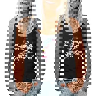 Patriotic American Pirate Usa Flag Women Tank Top - Monsterry