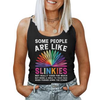 Some People Are Like Slinkies Sarcastic Or Cool Person Women Tank Top - Thegiftio UK