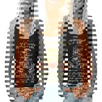 Pisces Queen Black Woman With Cap Camo It's My Birthday Women Tank Top - Thegiftio