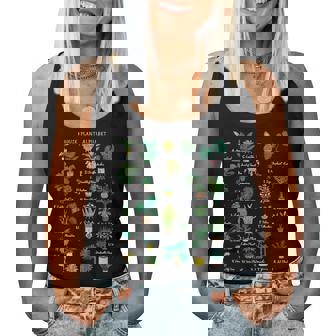 Plant Alphabet Gardener Gardening Plant Lover Men Women Tank Top - Thegiftio