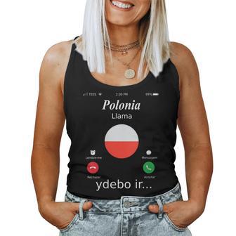 Polonia Llama Ydebo Ir… Polonia Cuello Camiseta sin mangas para mujer - Regaloses