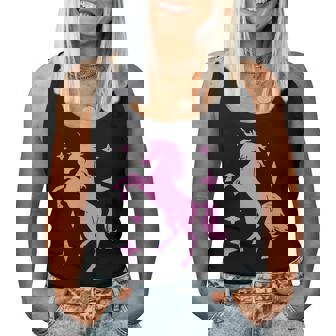 Pony And Heels Lover Pink Girls Clubs Disco Birthday Cowgirl Women Tank Top | Seseable UK