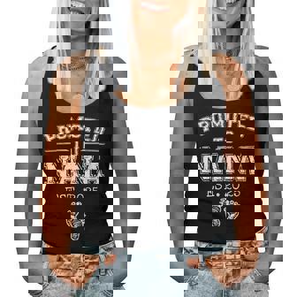 Promoted To Nana Est 2025 First Time Grandma To Be Women Tank Top - Monsterry