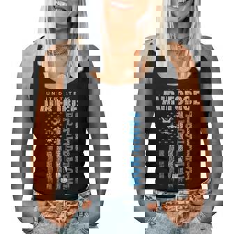 Proud Air Force Mom Of The Us Air Force Usa Flag Women Tank Top | Seseable CA