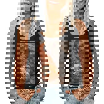 Punch Monkey Meme Cute Baby Plush Toy Sign Of Mother Love Women Tank Top | Seseable FR