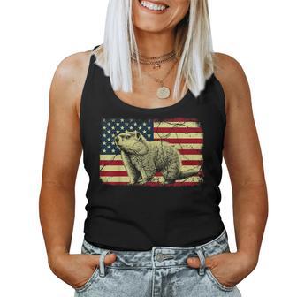 Punxsy Phil American Flag Groundhog Day For Women Women Tank Top - Thegiftio