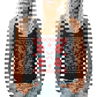 Radicalized By Basic Decency Vintage Floral Women Women Tank Top | Seseable FR